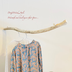 流木インテリア 緩やかな曲線を描く大型流木のハンガーラック 北欧 衣装掛け ハンギング 吊り下げ ハンガーポール N5 5枚目の画像