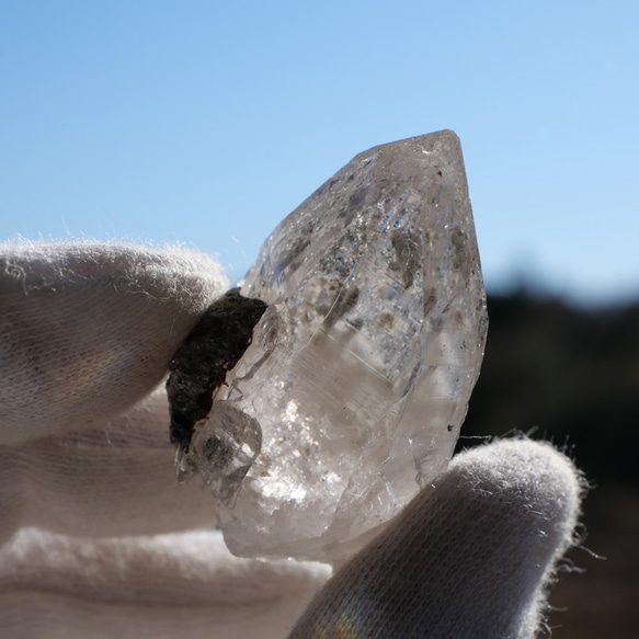 天然石ヒマラヤ水晶 約17g(ネパール・ガネーシュヒマール産)原石結晶 水晶ポイント[ghq-231226-01] 2枚目の画像