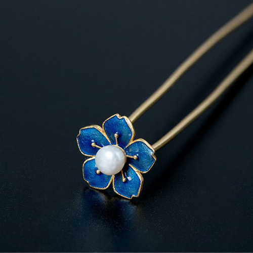 七宝焼かんざし くし、かんざし、笄 七宝焼 アンティーク 金工