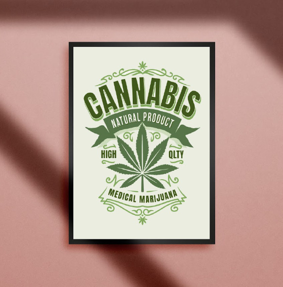 A4額付き】大麻 マリファナ ガンジャ メディカル 医療 ハーブ CBD