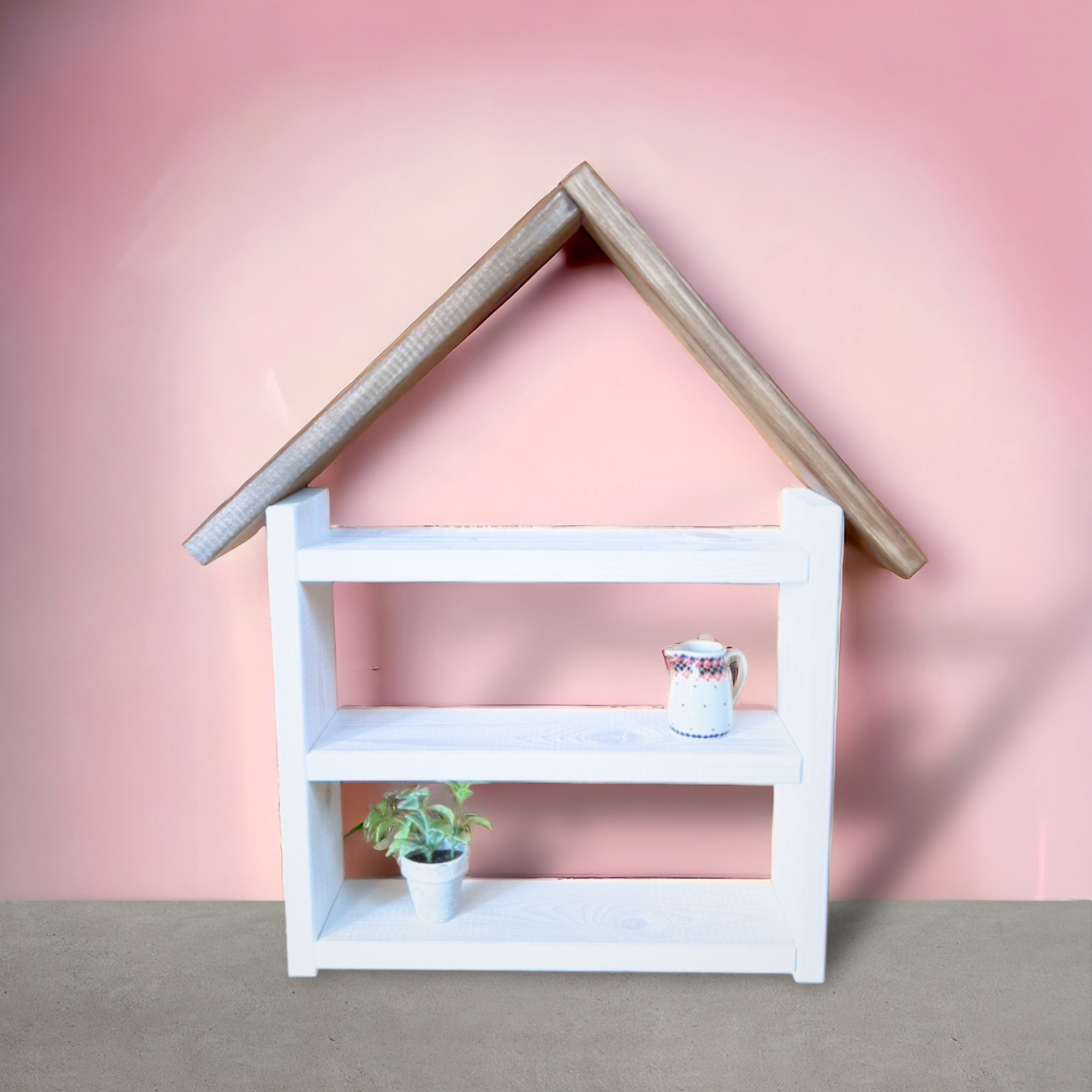 2025年冬【法人向けお歳暮】 お家型飾り棚 cerisier様＊Jiji＊ハンドメイド fleur de 木製 その他
