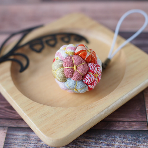 手まりストラップチャーム