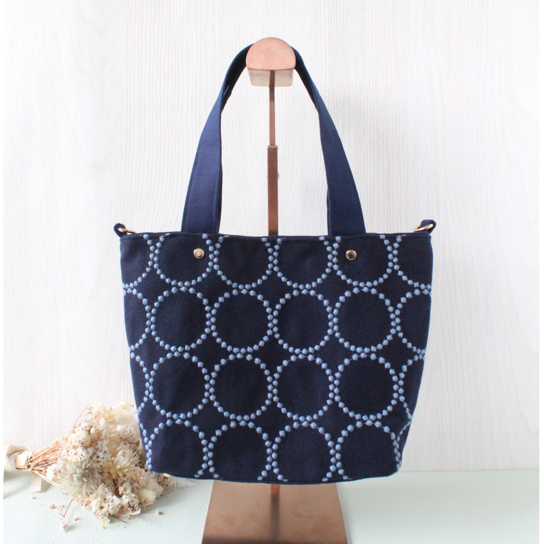 トートバッグ dopタンバリン インディゴ