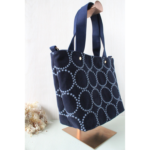 トートバッグ　dopタンバリン インディゴ トートバッグdopインディゴ