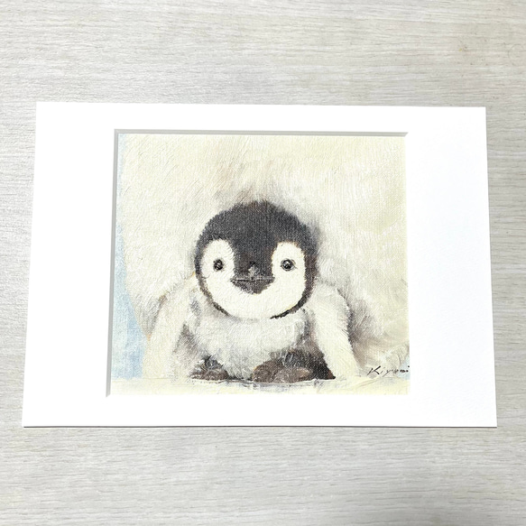 ペンギン【油絵】　　SALE 1枚目の画像