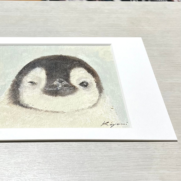 ペンギン【油絵】SALE 2枚目の画像