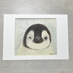 ペンギン【油絵】SALE 1枚目の画像