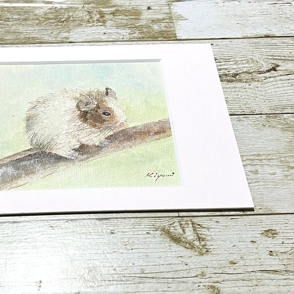 デグー【油絵】SALE 2枚目の画像