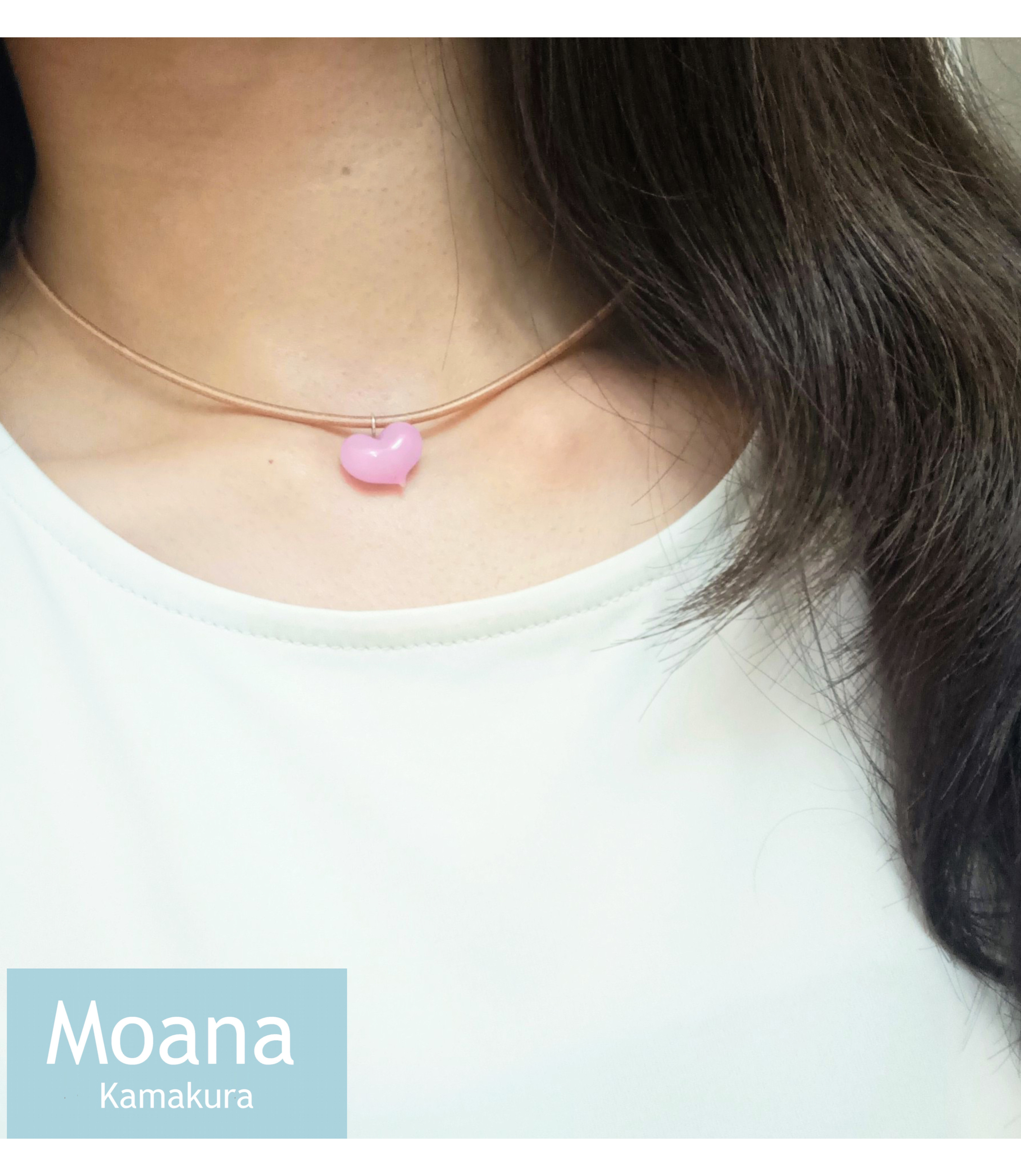 ハートチョーカー　Baby Pink