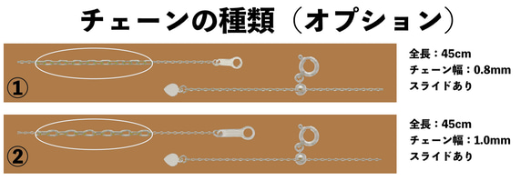 角あずき10金ネックレスチェーン　K10WG(ホワイトゴールド)　全長45cm調整スライド付き　幅0.8~1.0mm 15枚目の画像