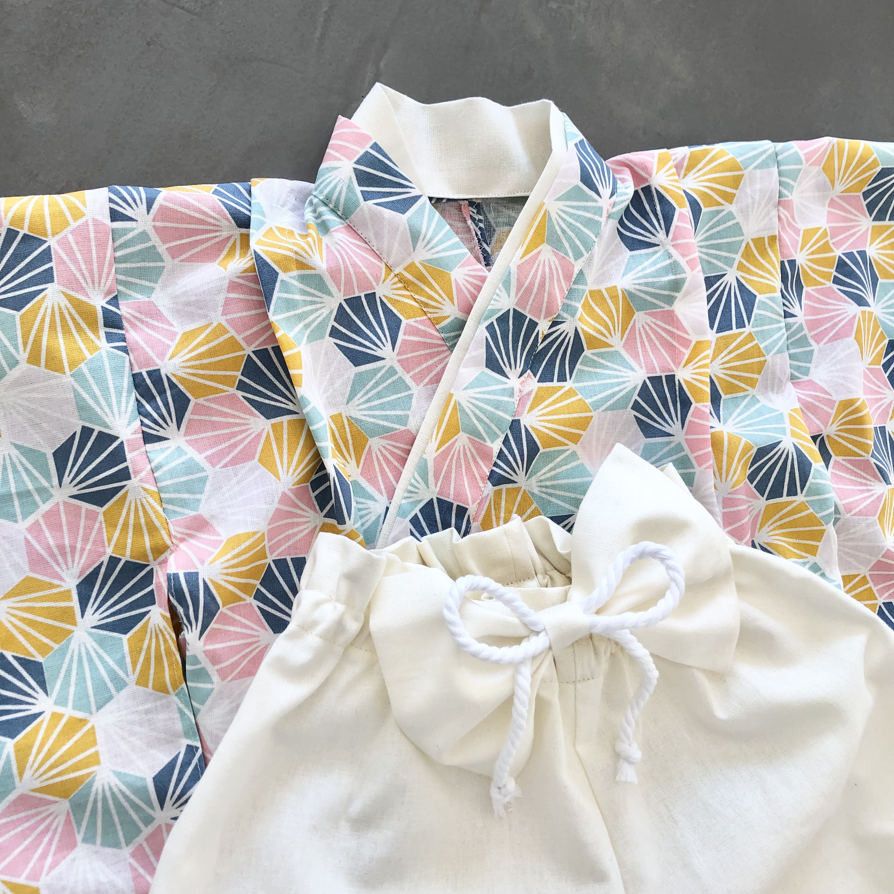 ベビー袴(60-70) フレンチポップ　オーガニックコットン　初節句やお食い始め　100日お祝い　こどもの日 9,360円