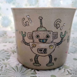 R5086 ロボットイラストマグカップ 3枚目の画像