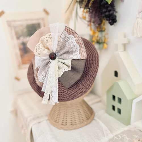 ベレー帽 ベビー キッズ 帽子 ベビー帽子 キッズ帽子 レース