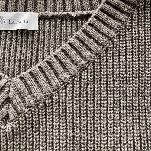 【新品未使用タグ付き】ピッコーネ　ベスト　グレー　ウール　秋冬　ジレ　ニット p23151-1.jpg