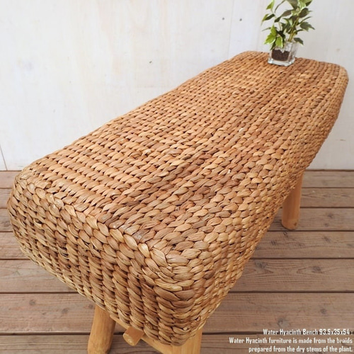 ハワイ風♡ウォーターヒヤシンス ベンチ 120cm