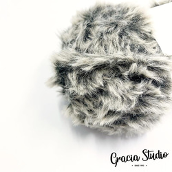 ふわふわファーヤーン　50g　約30m　17グレーミックス2 2枚目の画像