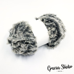 ふわふわファーヤーン　50g　約30m　17グレーミックス2 1枚目の画像