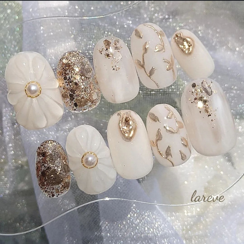 送料無料】高品質ジェル 両面テープ付属 ぷっくりフラワー オフ