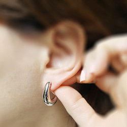 ERG-2602-R [2 件] L 型耳環，L 型耳環.18mm x 22.5mm 第6張的照片