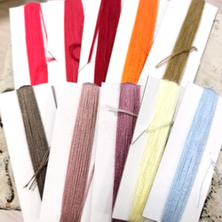 ブローチピンを付けに便利なアクリル糸(国産)【セットB】 1枚目の画像