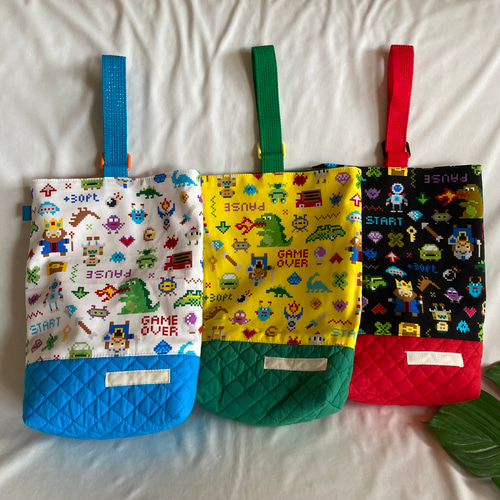 オーダーOK】入園入学シューズケース上履き袋リバーシブル上靴☆78