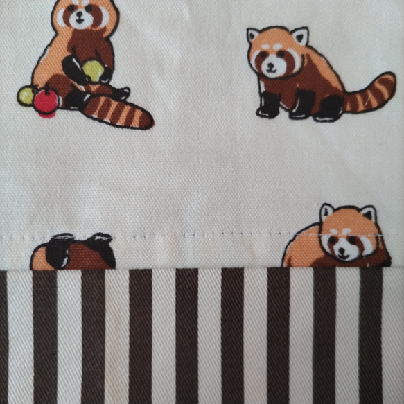 レッサーパンダの巾着袋（小） 3枚目の画像