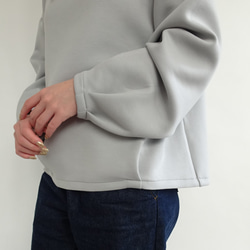 新款配色 / 雙層透氣高領套頭衫 <淺藍色> 第3張的照片