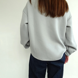 新款配色 / 雙層透氣高領套頭衫 <淺藍色> 第4張的照片