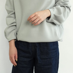 新款配色 / 雙層透氣高領套頭衫 <淺藍色> 第5張的照片