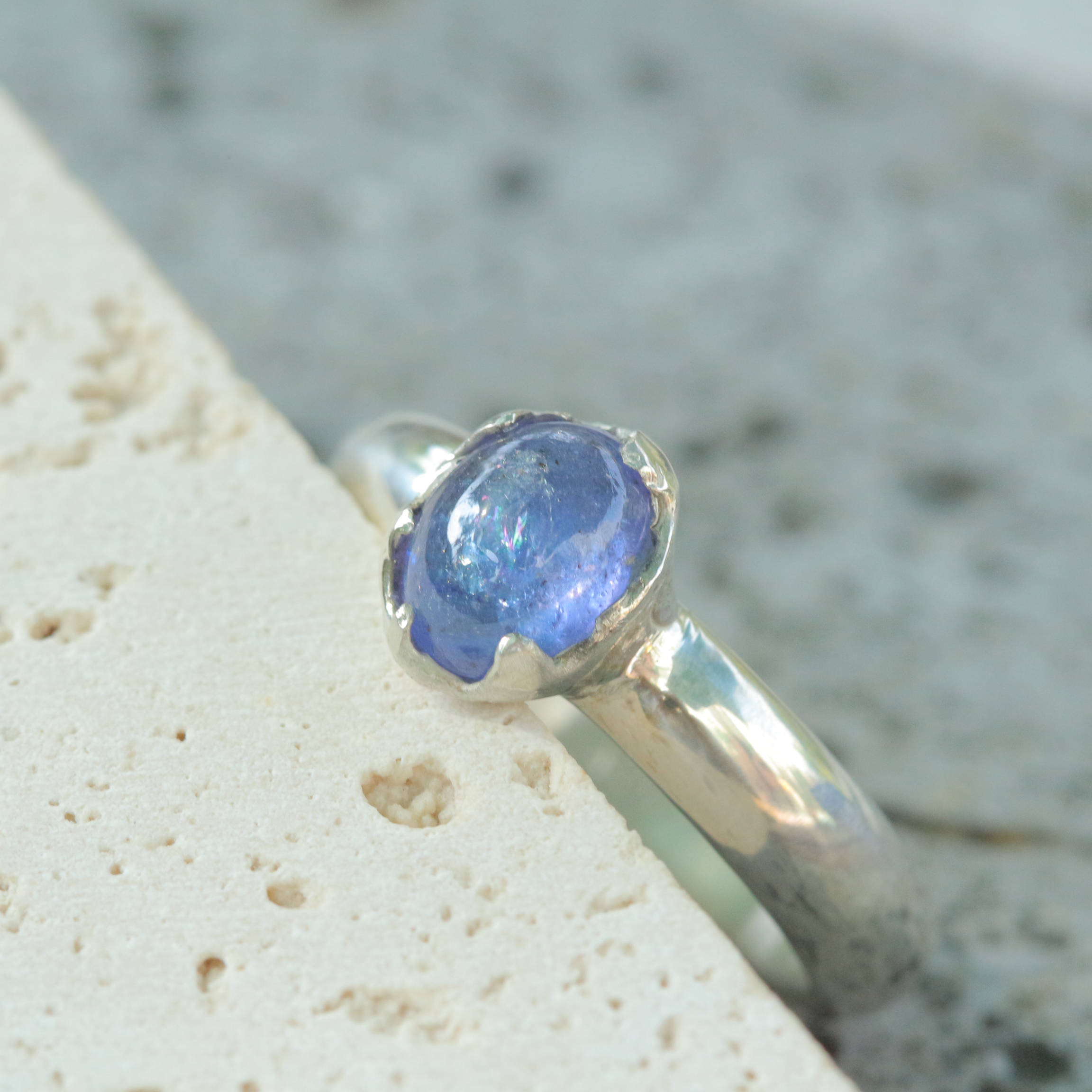 タンザナイト シルバーリング