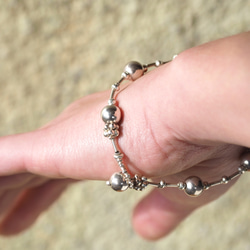 Silver bracelet 'ball design' 5枚目の画像