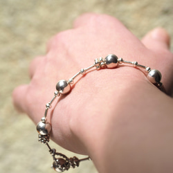 Silver bracelet 'ball design' 4枚目の画像