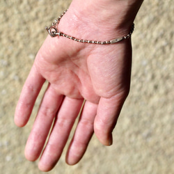 -Ruby in zoisite- smoky quartz・silver bracelet 8枚目の画像