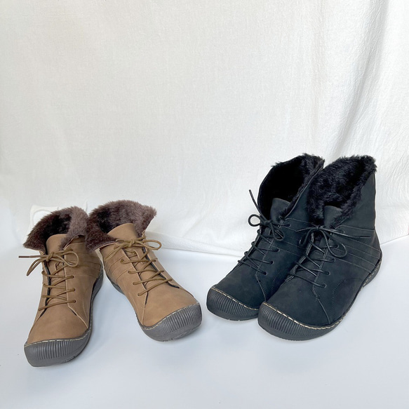 保暖毛皮運動鞋短靴 4310 第8張的照片