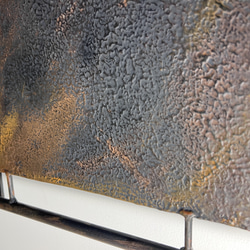 アイアン　凸凹エージングサイン　壁付看板　レトロ調　アンティーク調　ダメージ加工 2枚目の画像