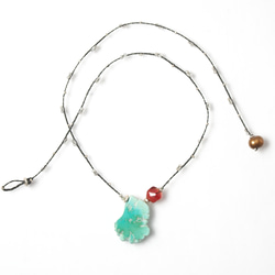 -Sleeping_beauty turquoise・Tibetan andesine- braid pendant 6枚目の画像