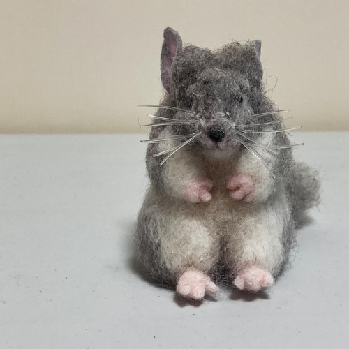 羊毛フェルト チンチラ 羊毛フェルト kanken 通販 17053666