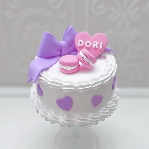 推し活】オーダーリボンクレイケーキ♡生誕祭・誕生日に♡推しカラーで