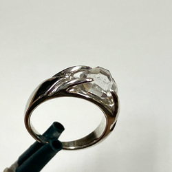 ハーキマーダイヤモンド水晶リング　NO3  ..13号サイズ〜11号　人気　天然石　パワーストン　おしゃれかわいい 7枚目の画像