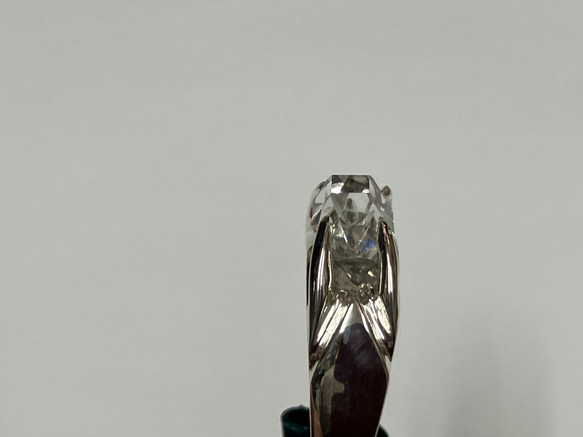 ハーキマーダイヤモンド水晶リング　NO3  ..13号サイズ〜11号　人気　天然石　パワーストン　おしゃれかわいい 17枚目の画像