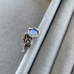 已售出 藍月光石 s925純銀戒指 復古 第2張的照片