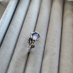 已售出 藍月光石 s925純銀戒指 復古 第14張的照片