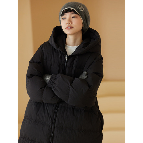 フード付きロングダウンコート 暖かいロングダウンコート 防風厚手