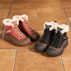 冬の新品・本革の雪上ブーツは、ベルベットの綿靴の厚底を厚くして短靴を暖かくする 2カラー  W107 2枚目の画像