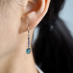 -London_blue topaz- short pierce 6枚目の画像