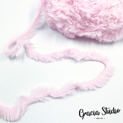 ふわふわフェイクファーヤーン　50g　約30m　4ピンク 2枚目の画像