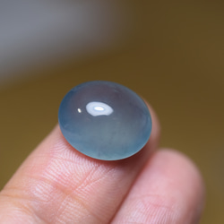R23-189 宝石質 氷種 天然グアテマラ産 藍水 A貨 本翡翠 ルース 裸石 硬玉 ジェダイト 2枚目の画像