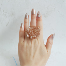 薔薇リング  ドレッシーローズ- L-size roses - 2枚目の画像