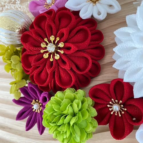 髪飾り 和装小物 和装髪飾り つまみ細工 つまみ細工髪飾り 結婚式 成人式 つまみ細工髪飾り 成人式 結婚式 卒業式 和装 ヘッドドレス