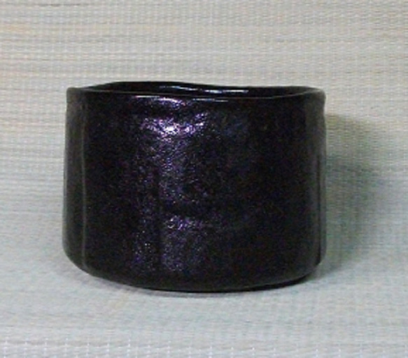 Nobunaga black bowl No.1 瀬戸黒茶碗 送料無料 信長様の茶碗と呼ばれる 水野雅之作 10枚目の画像